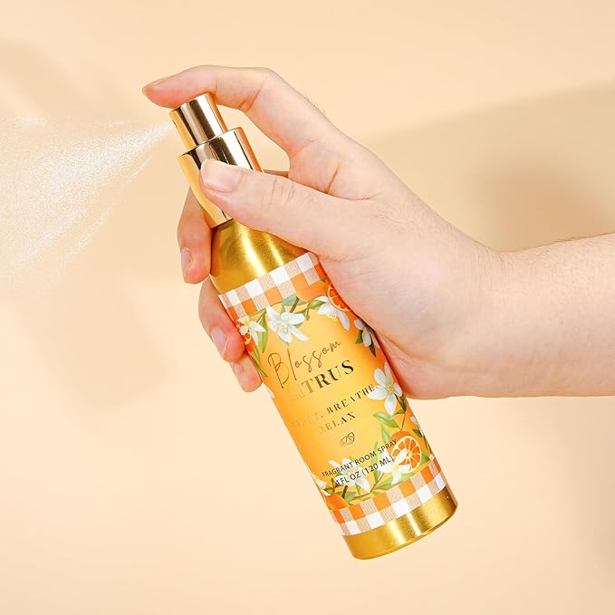 Room Spray, Blossom Citrus, 4 fl oz, Air Freshener for Home, Long-Lasting Odor Eliminator for Bathroom and Office