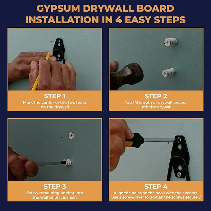 28 Pack Steel Heavy Duty Garage Hooks Storage Hooks with Anti-Slip Coating, Utility Garage Wall Mount Hanger and Organizer for Bikes, Ladder, Rope, Broom, Shovel and Garden Power Tools (28, Black)