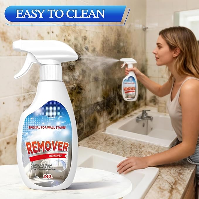 aeaarvged Highly Effective Removal Spray, Wall Cleaner Spray, Dust and Dirt Removal, 8.12 Fl oz, for Wood, Tile, Fabric, Bathrooms, Kitchens