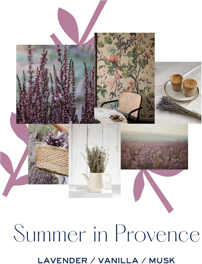 MERSEA Luxury Scented Candle with Sandbag - 6.5 Oz (40+ Hour Burn) (Summer in Provence)
