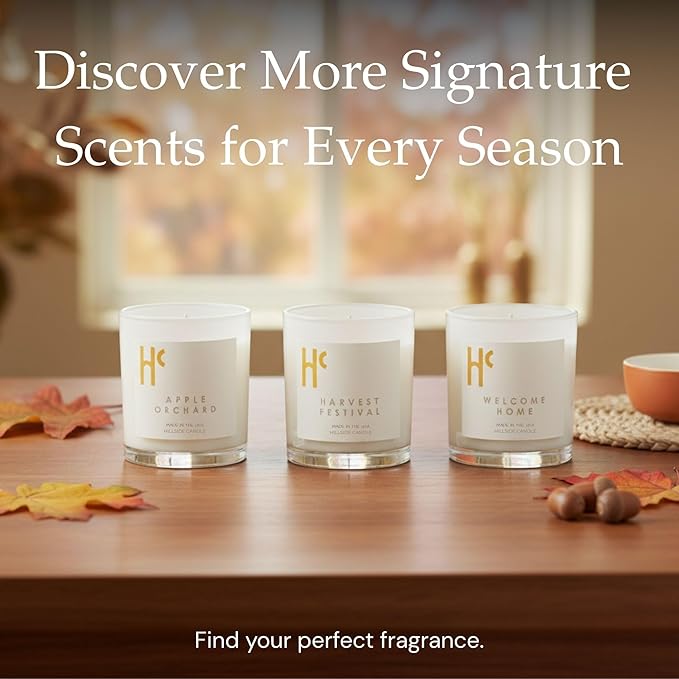 Apple Orchard Fragrance - Single Wick Soy Candles - Up to 60 Hour Burn Time, Cruelty-Free Soy Candle Wax Blend - Apple Blossom & Sheer Musk Fragrance (9 oz)
