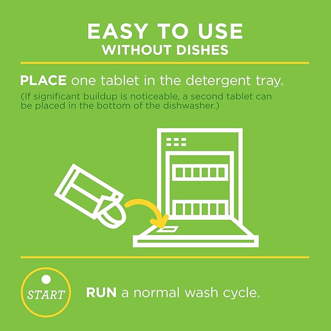 Affresh Dishwasher Cleaner, Helps Power Away Odor Causing Bacteria, Limescale, Mineral Deposits & Grime Inside Pump, Tub & Hoses, 12 Tablets, 1 Year Supply [2 Pack]