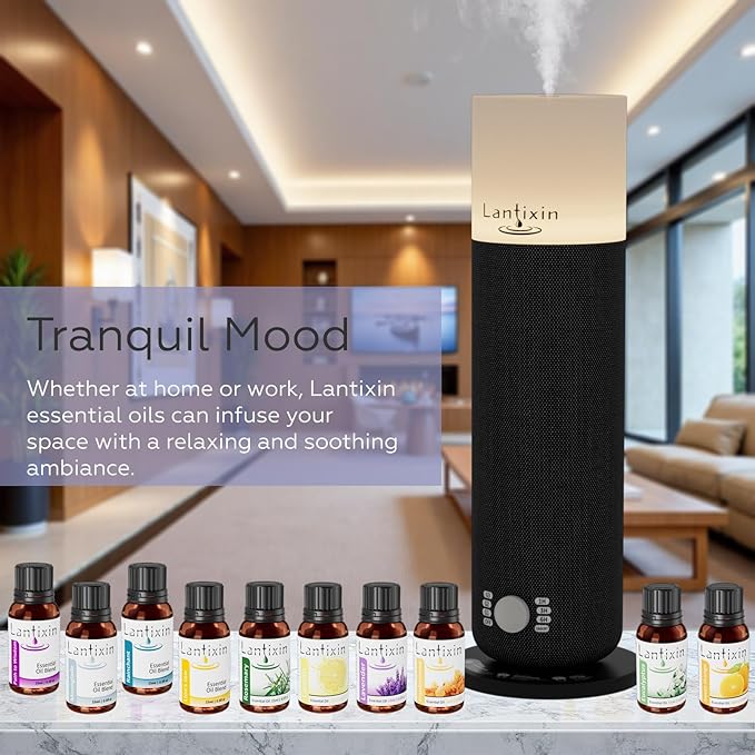 LANTIXIN Rosemary Essential Oil– 100% Pure and Natural – Premium Grade Essential Oil for Diffuser and Aromatherapy, Skin, Massage, Candle and Soap Making Fragrance - 0.5 fl oz