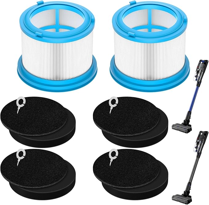 4039 Filter Fit for Bissell PowerClean FurGuard 280W Vacuum 4039 4051 4205,Fit for Bissell FurFinder 200W 4052 4026 4031 4173,Includ 2 Pleated Post Motor Filters & 4 Pre Motor Filter