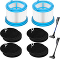 4039 Filter Fit for Bissell PowerClean FurGuard 280W Vacuum 4039 4051 4205,Fit for Bissell FurFinder 200W 4052 4026 4031 4173,Includ 2 Pleated Post Motor Filters & 4 Pre Motor Filter