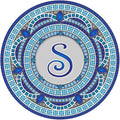 Skip's Garage Custom Monogram Decorative Pool Art - Mosaic Pool Art - Choose Your Size & Personalization - Easy Drop-in Installation