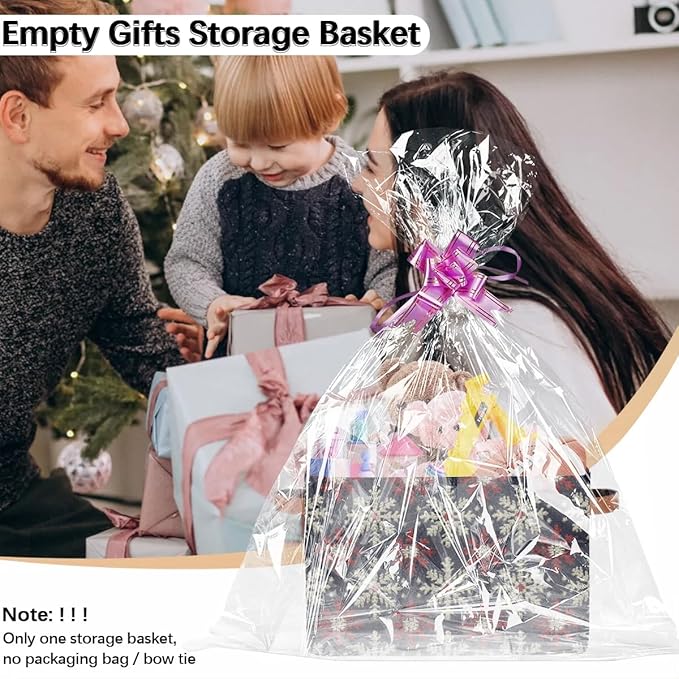 Christmas Snowflakes Storage Baskets Foldable Cube Storage Box Bin,Waterproof Open Shelves Basket Clothing Organizer Toy Basket for Bedroom Home Decor
