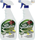 Sparkle Plenty Silk Sensation Artificial Flower & Plant Leaf Cleaner - Fake Flower Dusting Spray - Silk Plant Cleaner Spray No Wipe - Drip Dry Cleaning Supplies for Artificial Tree (32 oz, 2 Pack)