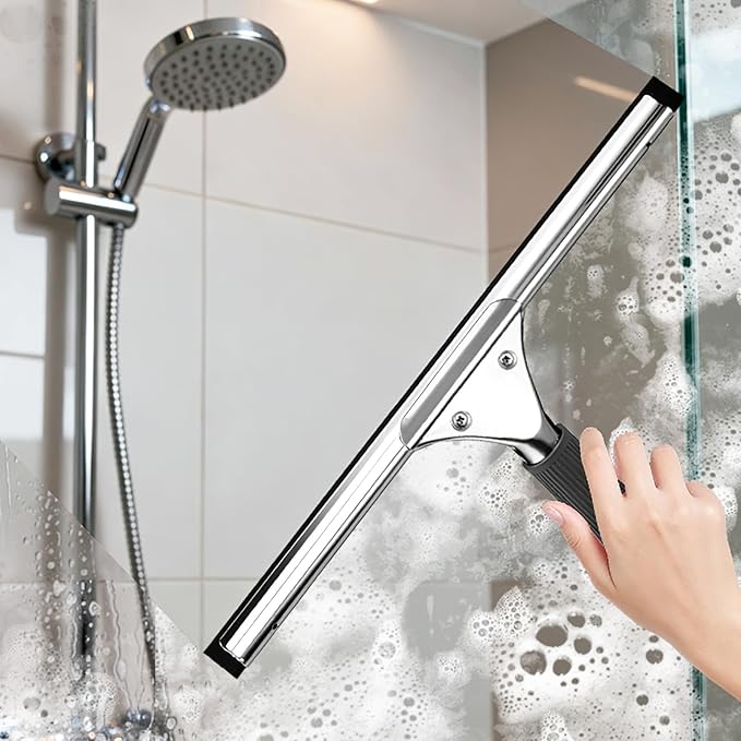 MRDARENSU 41-Inch High Elasticity Replacement Silicone Squeegee Strips, for Windows Glass Shower Door Cleaning, Durable and Easy to Install