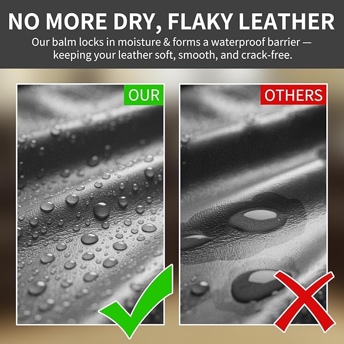 Leather Recoloring Balm and Scratch Repair Kit, Dark Gray Leather Restorer for Couches, Furniture, Car Seats, Leather Paint & Stain for Sofa, Chairs, Bags, and More