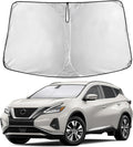 EcoNour Windshield Sun Shade Compatible for Nissan Murano 2015-2024 Front Window Sunshade Foldable Sun Visor UV & Heat Blocking Protection