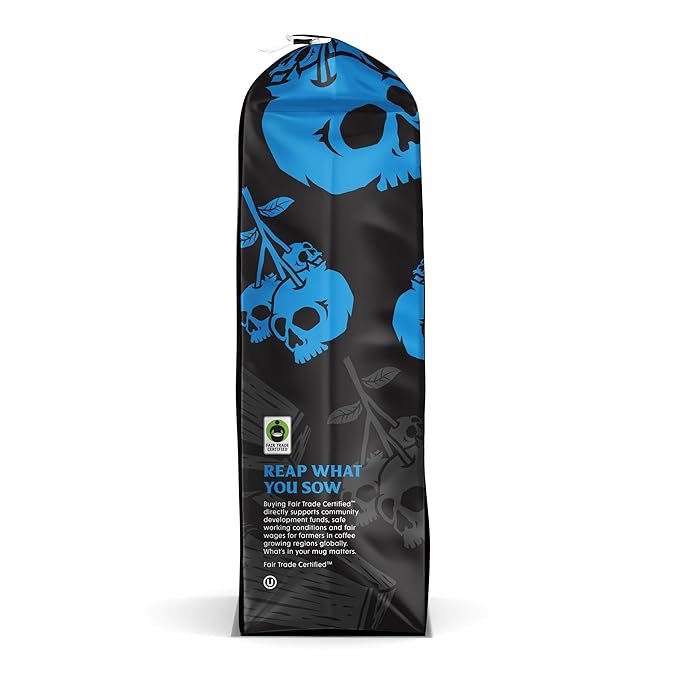 Death Wish Coffee, Fair Trade, Ground Blueberry Coffee, 14 oz