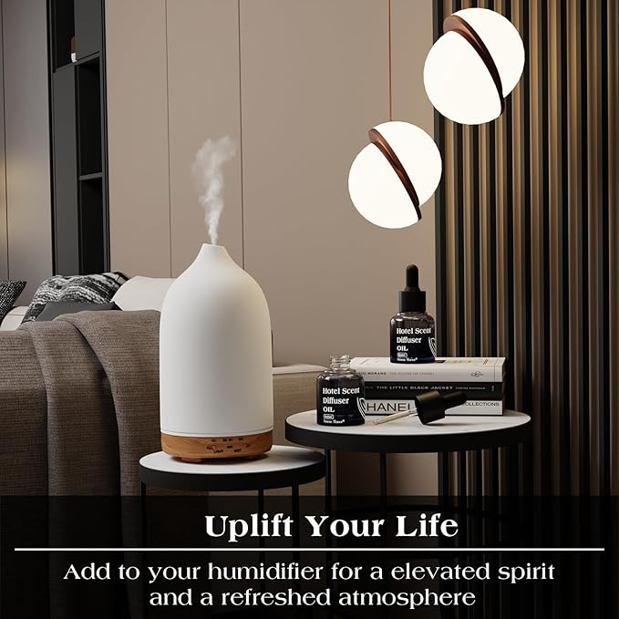 Luxury Essential Oils Inspired by Hotel Scents -Santal Diffuser Oil - Premium Oud Essential Oil for Santal Oil Diffuser, Ultrasonic & Waterless Nebulizers -30 mL, 1 fl oz Glass Bottle with Dropper