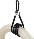 4 Pack Heavy Duty Extension Cord Organizer, Water-Resistant Perfect for Outdoor, Storage Straps for Tool, Hose, Rope, Cable Wrap Loops for Shed, RV and Garage Organization, Black 32in