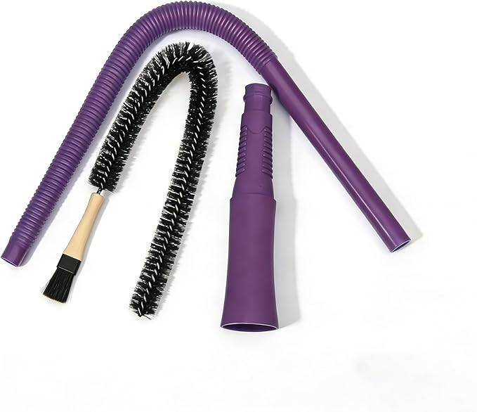 Dryer Vent Cleaner Kit，Dryer Vent Cleaning Vacuum Attachment，Fits All Vacuums，Dryer Vent Cleaning Vacuum Attachment，Universal Lint Dryer Attachment (purple)