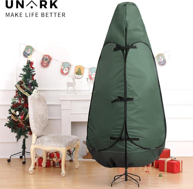Christmas Tree Bag 9 Ft Large Christmas Tree Storage Bag 9 Foot Tree, Christmas Tree Cover For Upright Storage with Reinforced Handles