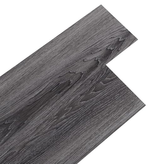 Peel and Stick Floor Tile, INMOZATA Self Adhesive Vinyl Plank Flooring Wood Grain Look 36-Pack 54 Sq.Ft Grey Waterproof Tile Sticker for Bedroom, Living Room, Kitchen, RV (Dull Gray)