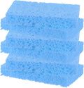 M METERXITY 6-Pack Kitchen Sponges, Condense Eco Cellulose Non-Scratch Scrub Heavy Sponge for Kitchen/Household/Bathroom, Clean Tough Messes Dish Scrubber [Blue]