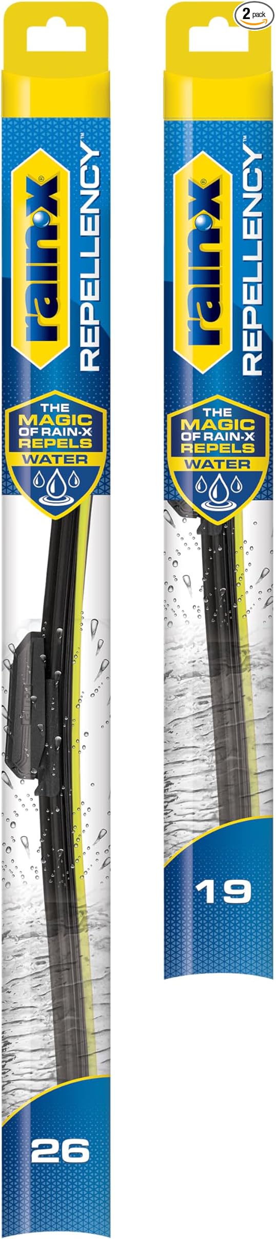 Rain-X 810354 Repellency Water Repellent Wiper Blades, 26" & 19" Windshield Wipers,New & Improved Version of Latitude [Amazon Exclusive]