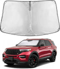Econour Windshield Sun Shade for 2020-2026 Ford Explorer SUV Accessories, Custom Fit Car Front Sun Shade Foldable Window Shade Sun Visor Protector Blocks UV Rays