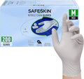 SAFESKIN Nitrile Exam Gloves Disposable - 3.5 Mil, Gray, Powder Free Gloves for Medical, Dental, Cleaning, Cooking