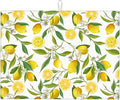 Lemon Dish Drying Mat for Kitchen Counter, Spring Summer Lemon Floral Drying Mat, Reversible Water Control Mat, Kitchen Countertop Absorbent Mat, Dish Draining Mat 18"x24"