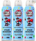 Stain Bandit Stain Remover Spray - Non-Toxic, Family Safe Formula - Bag-On-Valve 360 Continuous Spray - Powerful Natural Cleaner for Clothes, Upholstery, Carpet, Car Seats & More - 4.2 oz (Pack of 3)