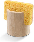 HAMAKAWA Natural Marble Travertine Sponge Rack, Beige Sink Storage Rack Suitable for Kitchen Countertops, Drying Rack, Sink Organizer