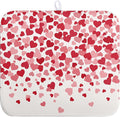 Wnoesat Valentines Dish Drying Mat Pink Red Love Hearts Valentine Drying Mats for Kitchen Counter Absorbent Microfiber Reversible Dish Draining Mat Medium Dishes Pad 16 X 18 Inch