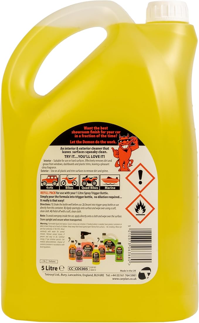 zuhafa CarPlan Demon Clean 175 fl Oz Refill Pack - Active Super Cleaner