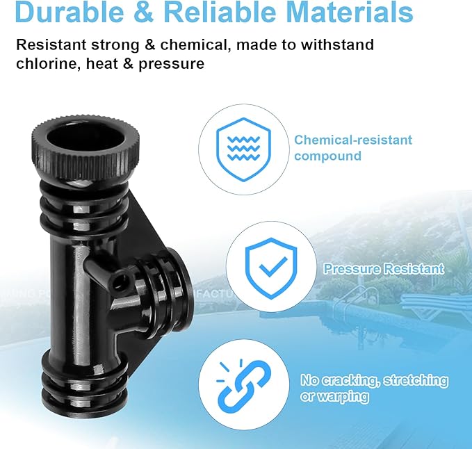 154689 Pool Air Bleeder Tee Assembly for Pentair Triton II TR140, TR50, TR60, TR100 and Pac Fab Pool Filters, Air Relief Valve for Pool Filter for S7S50, S8S70 Sand Filter