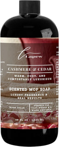 Lapew Cashmere Cedar Scented Mop Soap Concentrate 36 oz | Premium Fragranced Floor Cleaner | Streak-Free | Hard Floor Cleaning Solution | Eco Friendly | Made in USA