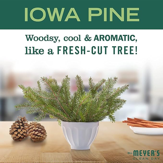 Mrs. Meyer's Clean Day Room Freshener, Iowa Pine, 8 Fl Oz. (Pack of 2)