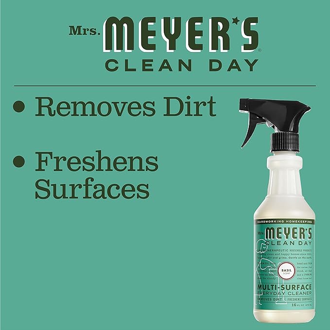 MRS. MEYER'S CLEAN DAY All-Purpose Cleaner Spray, Basil, 16 fl. oz