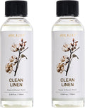 Airkeep Reed Diffuser Oil Refill/Clean Linen/3.38 oz(100ml)/2 Pack/Scented Oil Refill for Reed Diffuser Home Fragrance for Bedroom, Bathroom Office Home Decor