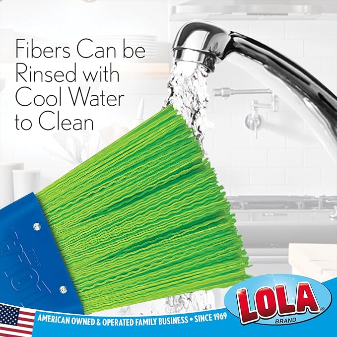 LOLA Whisk Broom, Hand Brush, 6 Pack Durable Bristles, Whisks Away Dirt & Debris, Compact, Hang Hole for Easy Storage, Indoor/Outdoor