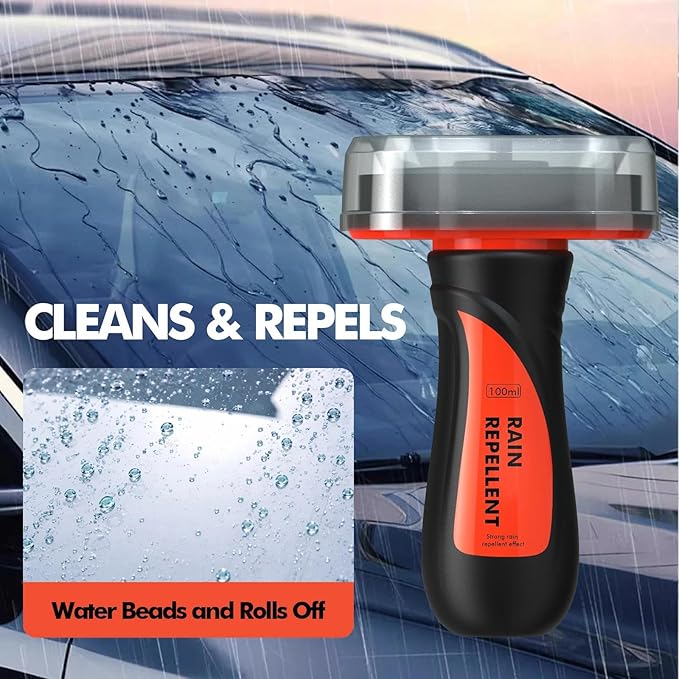 Edantas Glass Water Repellent Brush for Car,Hydrophobic Windshield Rain Repellent Coating Protection to Windows Mirrors,Improve Visibility Driving Safer Driving - 3.38 Fl oz