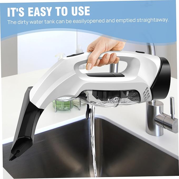 Window Vacuum Squeegee Cordless Electric Window Cleaner Squeegee Sparkling Finish Mirror Cleaner Tool for Showers, Glass, Countertops, Tiles Vacuum, Electric, f