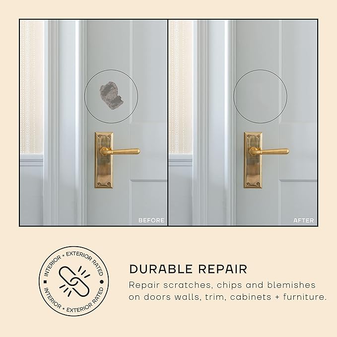 soto Beige Paint Touch Up, Multi-Surface, Matte Finish (No. 13 Smoked Salt) — 10 Milliliters of Scratch Repair for Furniture, Walls, Cabinets, Trim, Doors, Indoor/Outdoor