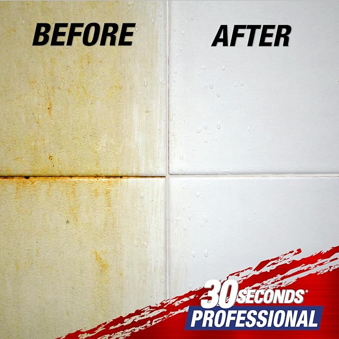 30 SECONDS Pro Mold and Mildew Stain Remover | Scrub Free | Brighter Results Instantly | Ready To Use | 1 Gallon (4 PACK)