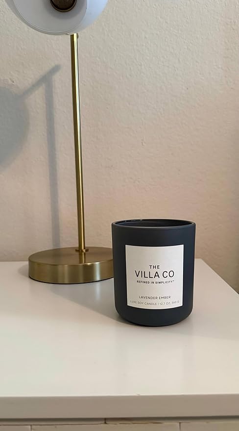 Lavender Ember | Scented Candle for Women & Men | Hand-Poured, Aromatic & Fragrant | 60 Hour Burn Time 12.7 OZ | Soy Based | Phthalate Free | Made in USA