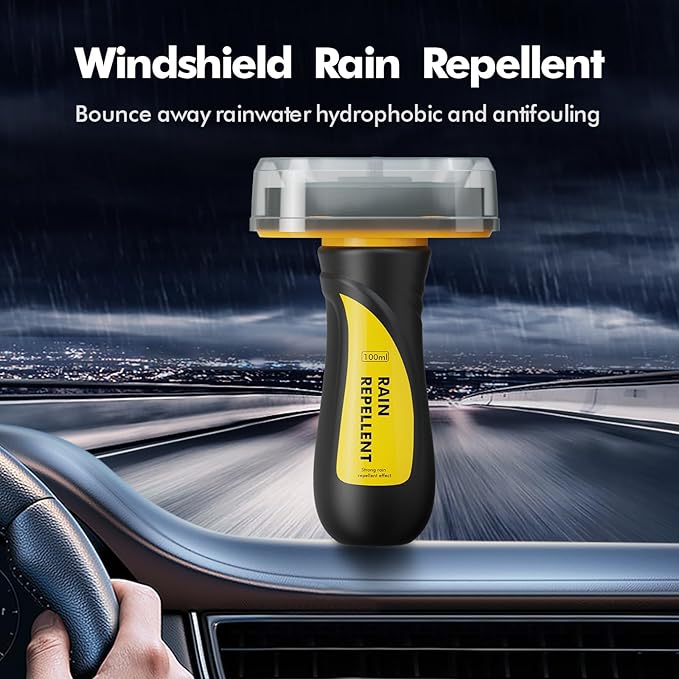 XTryfun Windshield Rain Repellent - Durable Hydrophobic Coating for Car Windows, Glass & Mirrors, Waterproof Treatment