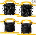 Ripeng 4 Pcs ABS Heavy Duty Extension Cord Storage Reel, Portable Christmas Light Storage Cord Organizer, Portable Hose Organizer Wrap-holds 100 Feet, H-shape Reel (Yellow)