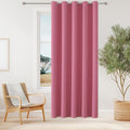 ChrisDowa Blackout Curtains 70 inches Wide for Bedroom - Extra Wide Grommet Thermal Insulated Room Darkening Curtains for Living Room (1 Panel, Pink, 70 x 84 Inch)