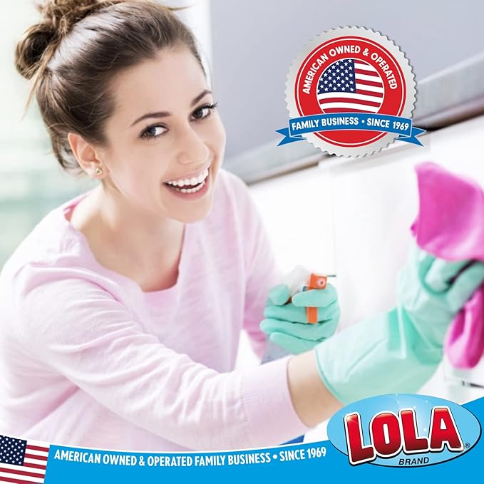 LOLA Nylon Net Sponge Cleaning Pad, Non Scratch Scrubbers, Safe on Non-Stick Surfaces & Coated Cookware & Dishes - Gentle Effective Cleaning, 1 Pack