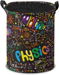 Storage Baskets- Black Formula Pattern Foldable Laundry Hamper Fabric Organizer Storage Bins with Handles for Shelves, Closet, Nursery, Laundry, Toys