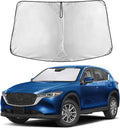 EcoNour Windshield Sun Shade Compatible for Mazda CX-5 2017–2026 | SUV Front Window Sunshade | Custom Fit Foldable Sun Visor Protector | Blocks UV Rays & Reduces Interior Heat