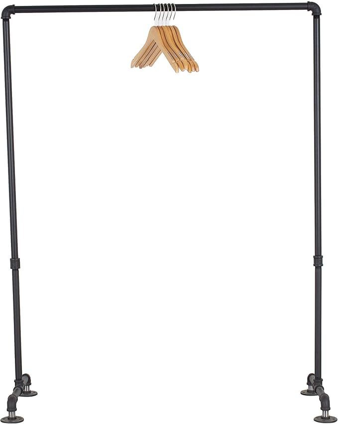Industrial Pipe Clothing Garment Rack by William Robert's Vintage