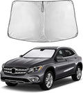 EcoNour Windshield Sun Shade Compatible for Mercedes-Benz GLA Models from 2015, 2016, 2017, 2018, 2019, 2020 Front Window Sunshade Foldable Sun Visor UV & Heat Blocking Protection