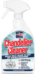Durabasics 32oz Chandelier Cleaner Spray – Chandelier Cleaner Drip Dry No Wipe for Light Buildups – Streak-Free Glass Cleaner – Helps Loosen Dirt & Grime – Multi-Surface Use – Made in USA